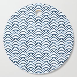 Blue Japanese wave pattern Cutting Board