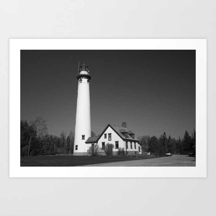 Lighthouse - Presque Isle, Michigan 2010 Art Print