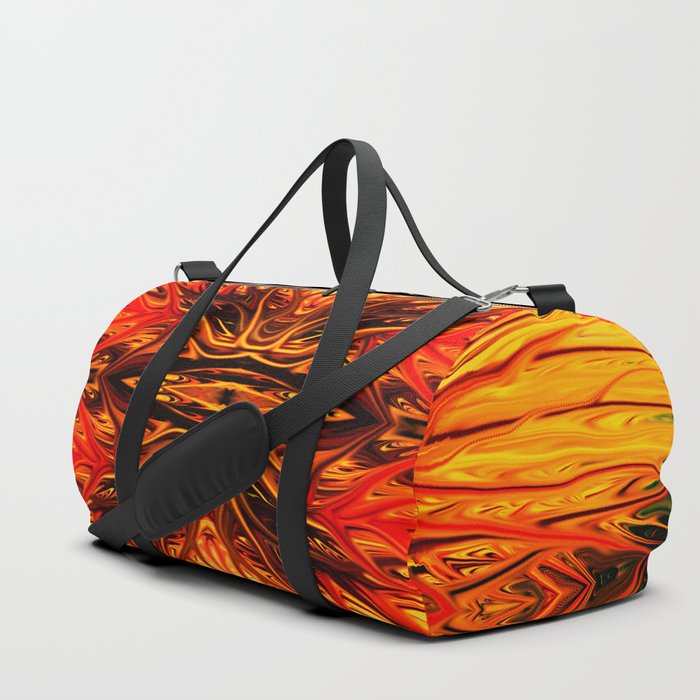 Orange Firethorn Quad I by Chris Sparks Duffle Bag