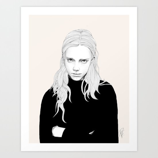 Beige Art Print