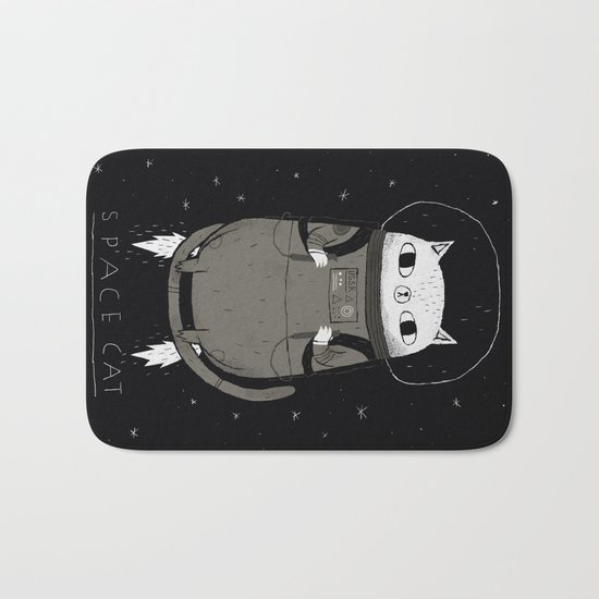space cat Bath Mat