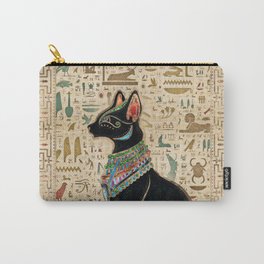 Egyptian Cat - Bastet on papyrus Carry-All Pouch