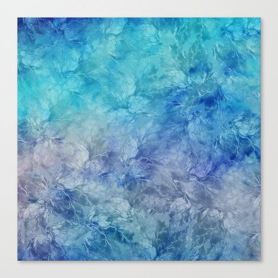 Frozen Leaves 13 Canvas Print