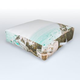 Positano, Italy Beach Vibes Photography Outdoor Floor Cushion | Summer, Gift, Girl, Room, Boho, Pastel, Blush, Ocean, Minimalist, Vibes 