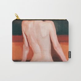 Nude Alien Woman In Baroque Bathtub Carry-All Pouch
