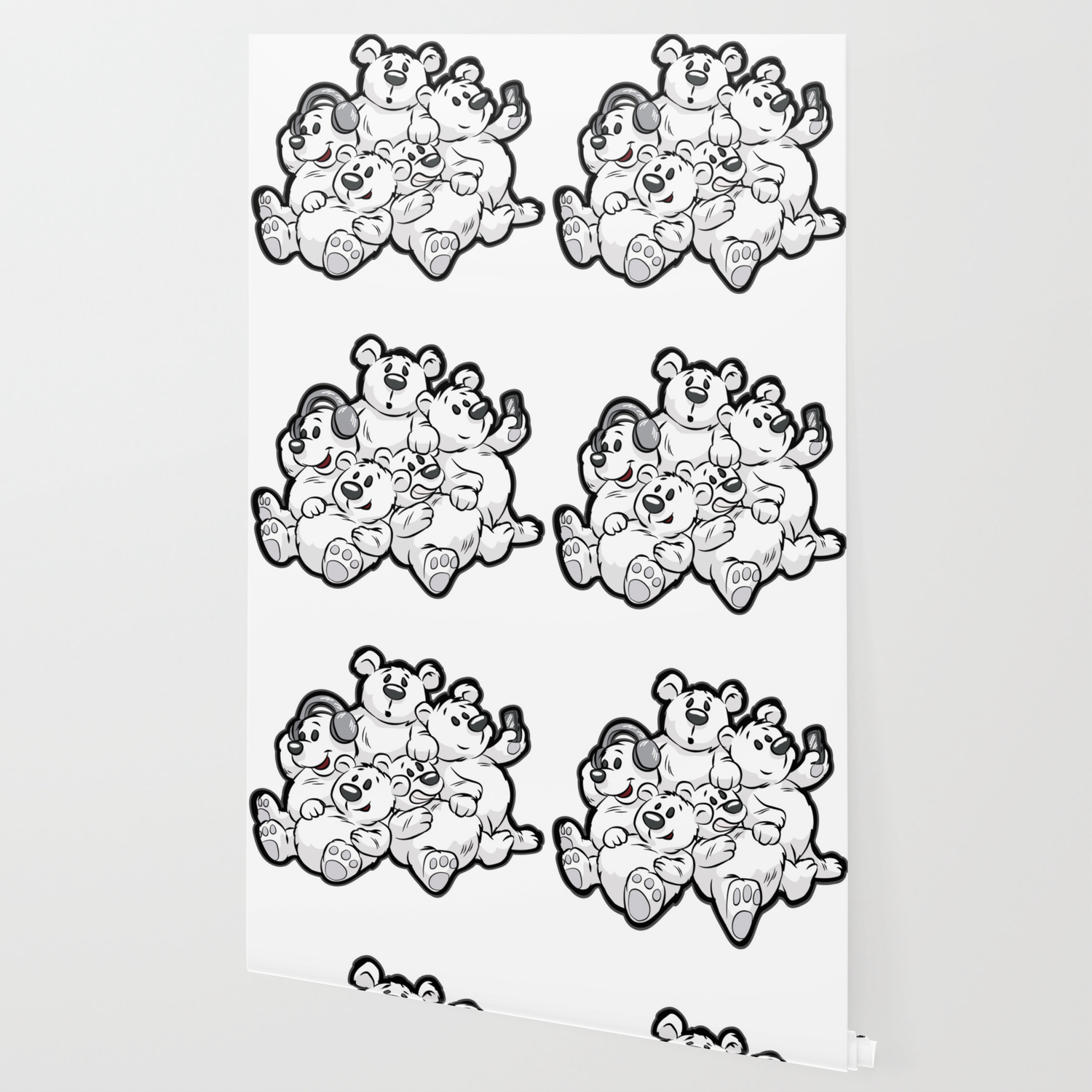 Pile Of Cute Ice Bear Babies Cartoon Polar Bear Wallpaper By Moonpie90