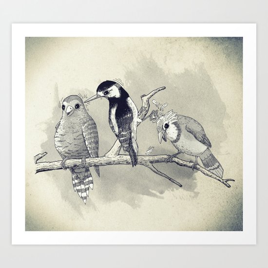 The Tree Stooges Art Print