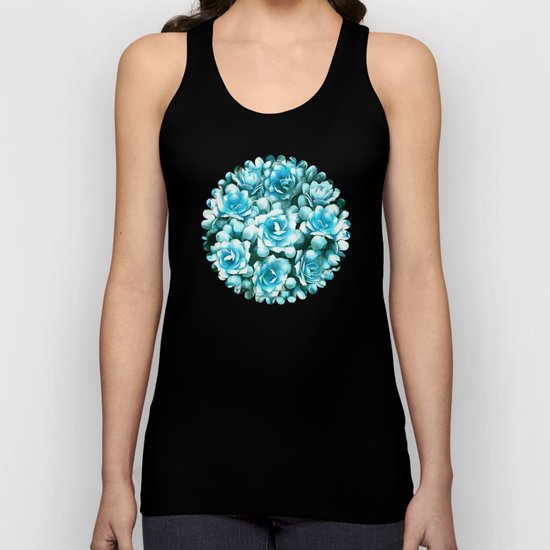 Blue succulents Unisex Tank Top