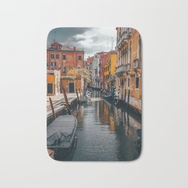 Venice Italy with gondola boats surrounded by beautiful architecture along the grand canal Bath Mat | Travel, Campanile, Vacation, Architecture, Pretty, Canalgrande, Photo, Gondola, Venezia, Italy 