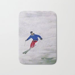 Smooth skiing Bath Mat
