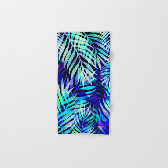 Watercolor palm pattern Hand & Bath Towel