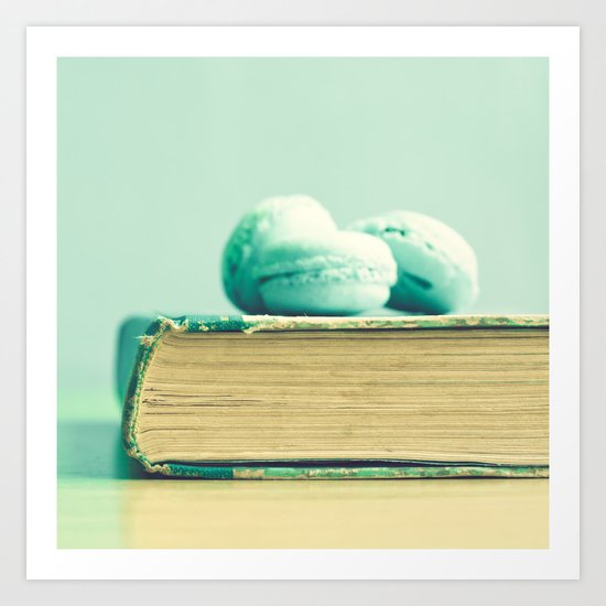 Sweet reading Art Print