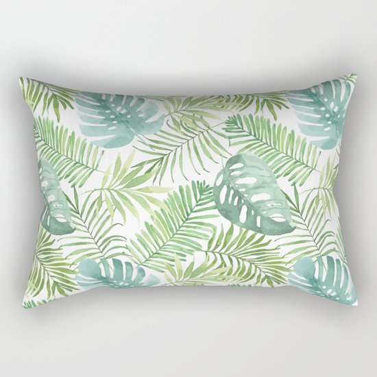 Tropical Branches Pattern 06 Rectangular Pillow