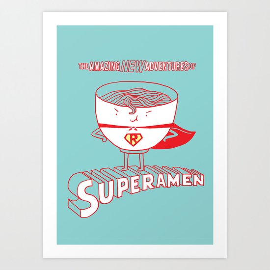 Superamen Art Print