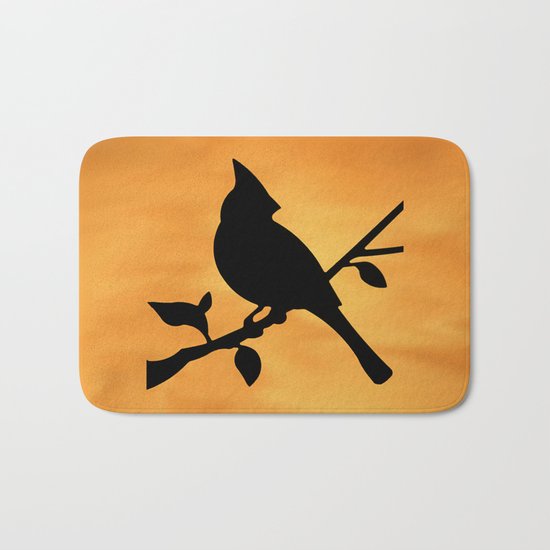 Cardinal Against Sunset Bath Mat