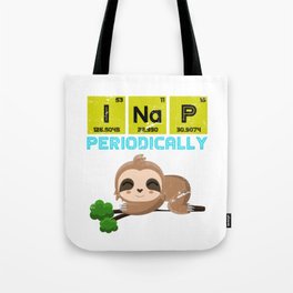 I Nap Periodically Tote Bag | Chemistry, Physics, Scientist, Cute, Biology, Science, Illustration, Abstract, Space, Funny 