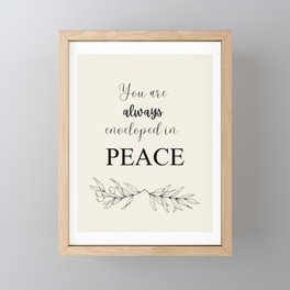 His Peace Framed Mini Art Print