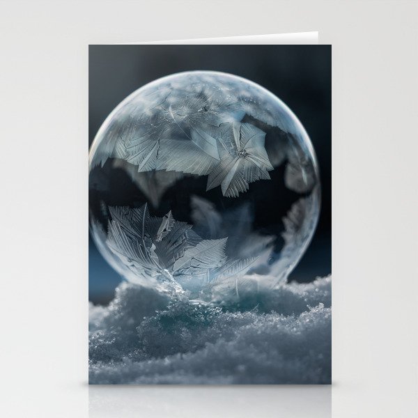 Winter Bubbles III Stationery Cards