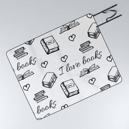 Books Pattern Picnic Blanket