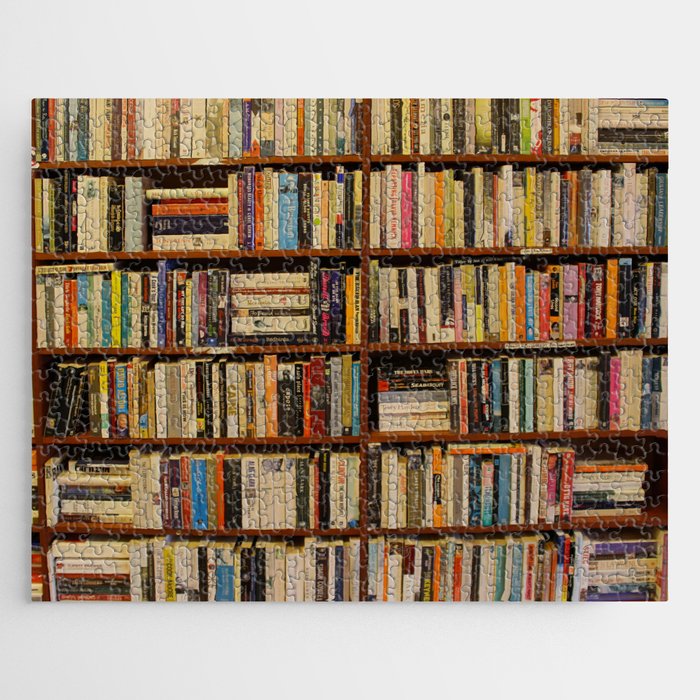 Bookshelf Books Library Bookworm Reading Jigsaw Puzzle
