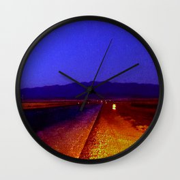 Colors of Night Wall Clock