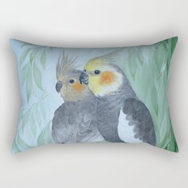 Cockatiels Rectangular Pillow