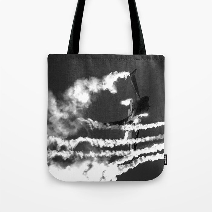 Belgian F16 and Flares Tote Bag