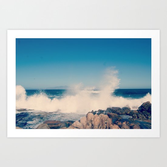 Wave after wave Art Print