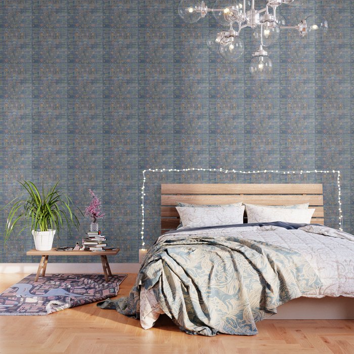 beautifull blue carpet Wallpaper