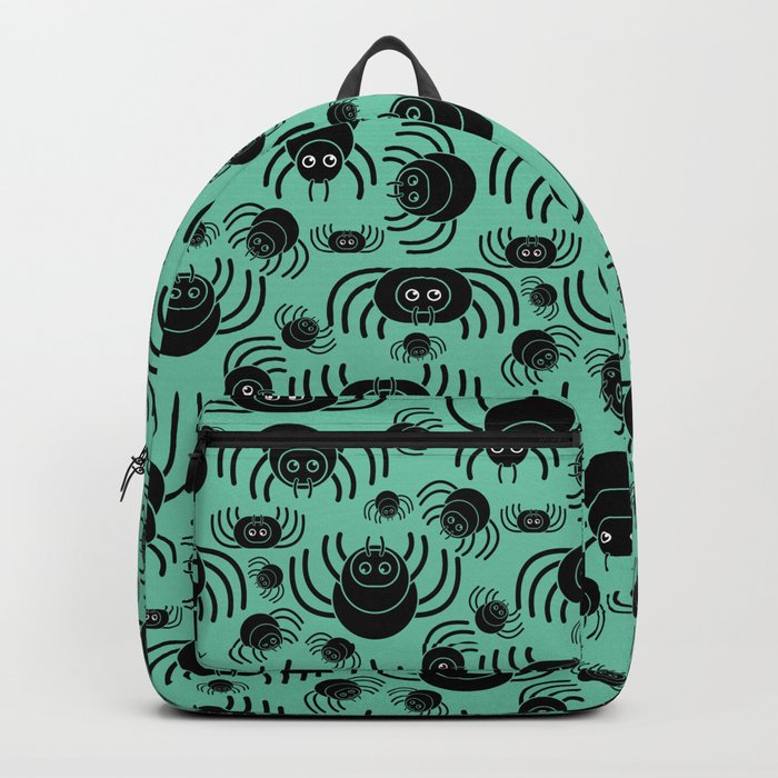 Spiders Pattern (Teal) Backpack