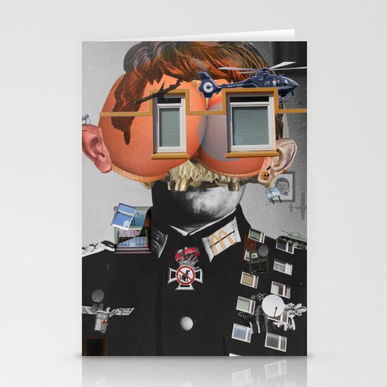 War Collage 3 the pilot... Stationery Cards