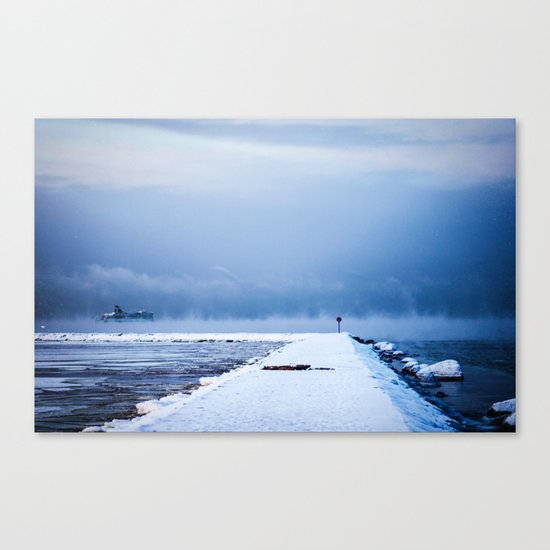 Snow winter 42 Canvas Print
