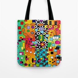 Funky Watercolor Abstract Tote Bag