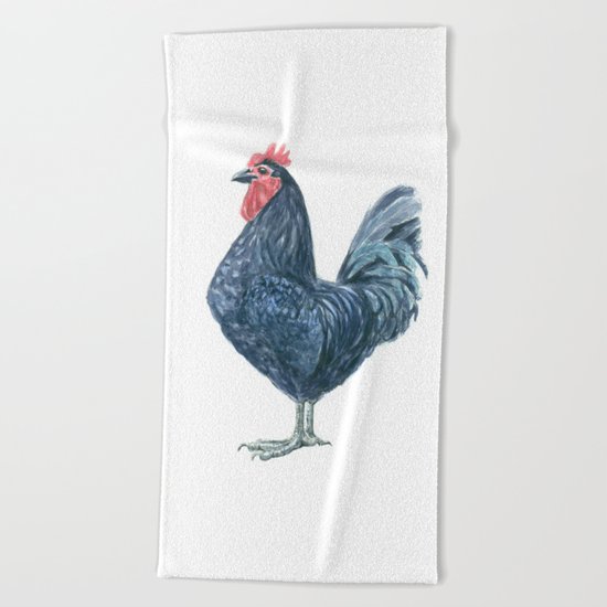 Rooster Beach Towel