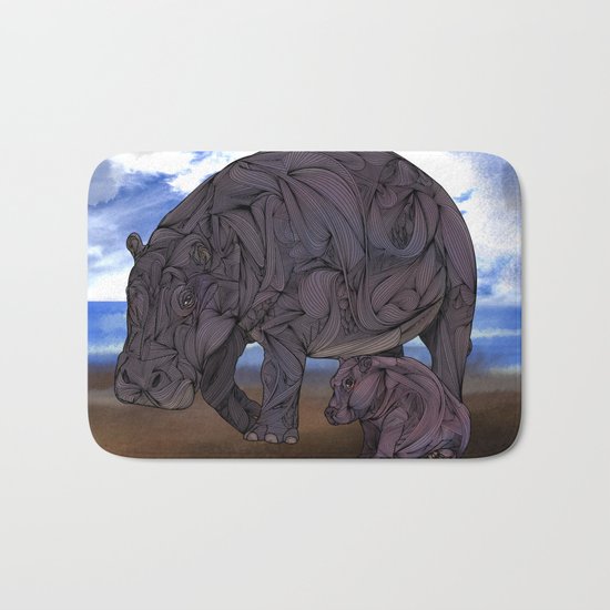 Hippos Bath Mat