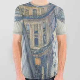 Gustave Caillebot - Rue Halevy, View from the Sixth Floor All Over Graphic Tee