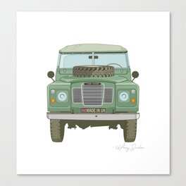 The Off-Road King (Green) Canvas Print
