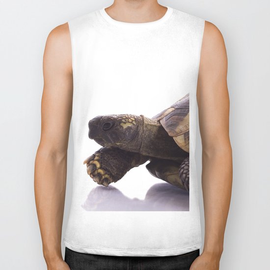 Greek land tortoise Biker Tank