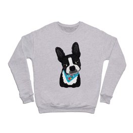 Tropical Boston Terrier Boy Crewneck Sweatshirt
