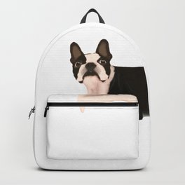 Boston terrier Backpack