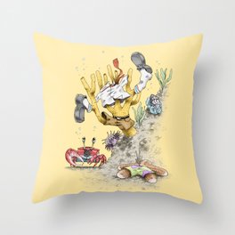 Real Life SpongeBob Throw Pillow