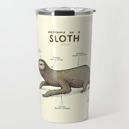 Anatomy of a Sloth Travel Mug