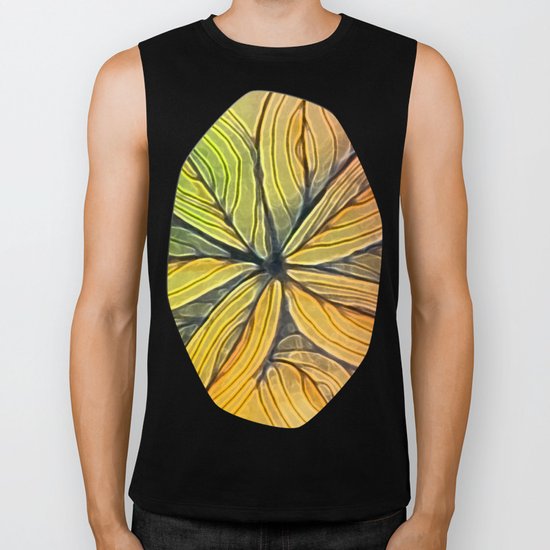Doodled Aura-Leah Digitized Macro Biker Tank