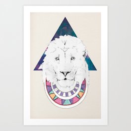 King Lion Art Print