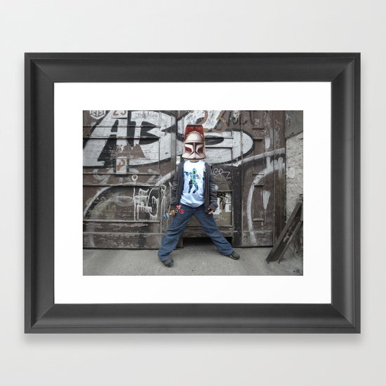 StarWars Kid 1 Collage Framed Art Print