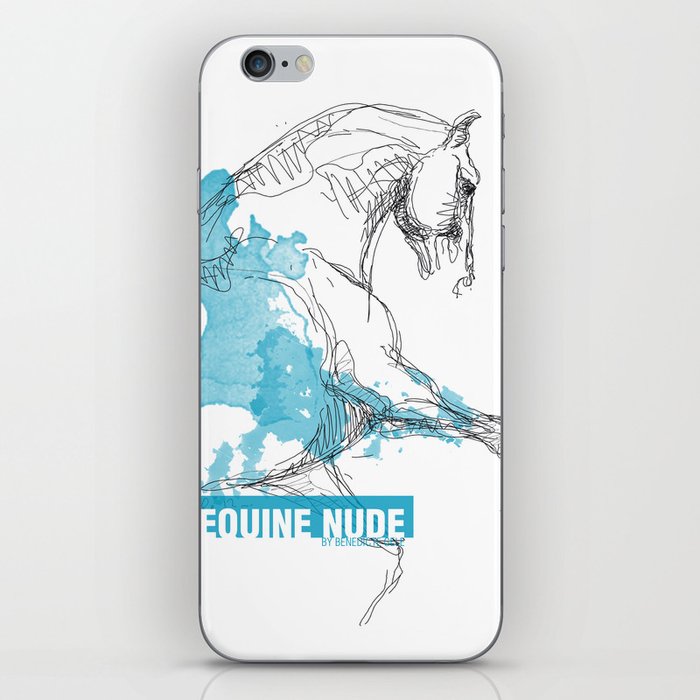 Equine Nude 1 - Horse Drawing iPhone Skin