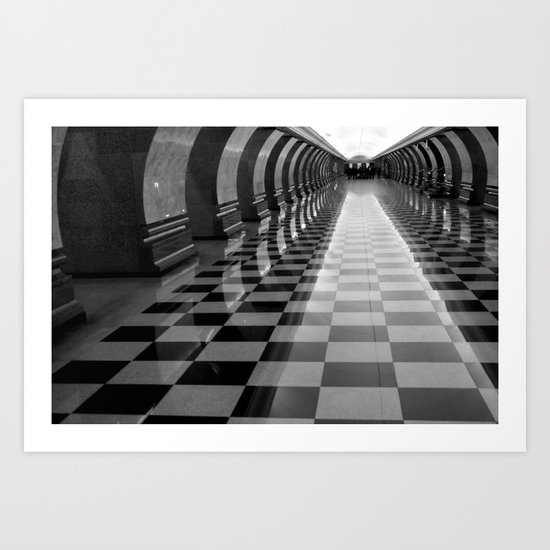 Moscow Metra Art Print