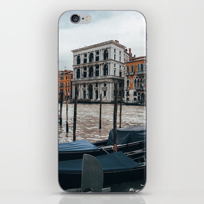 Venice Italy with gondola boats surrounded by beautiful architecture along the grand canal iPhone Skin