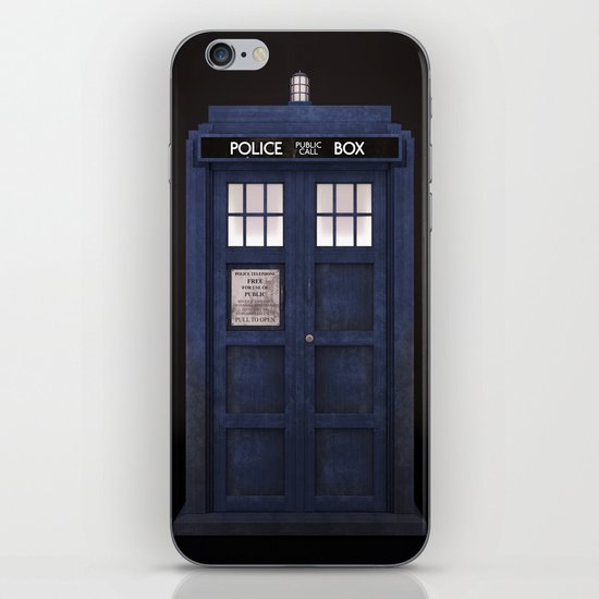 Tardis front iPhone Skin