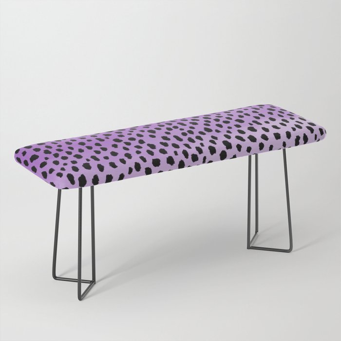 Ombre Dalmatian Spots (purple/black) Bench